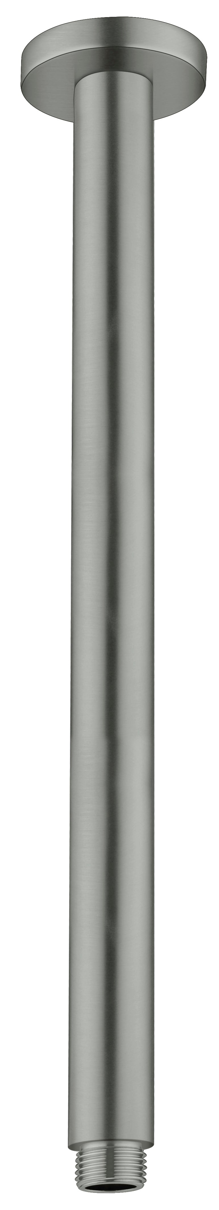 Round Ceiling Arm 300mm Length Gun Metal