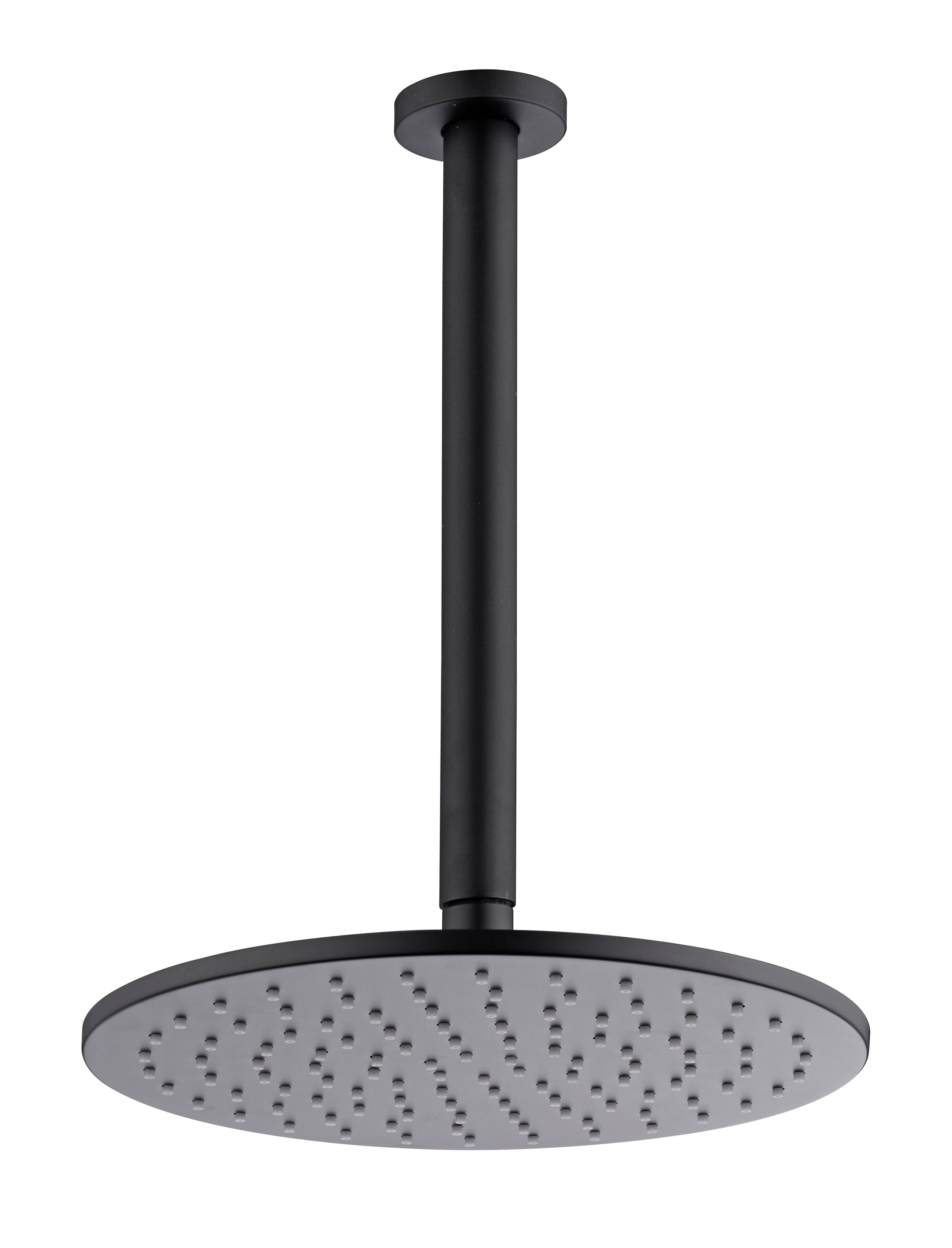 300mm Round Shower Head Matte Black