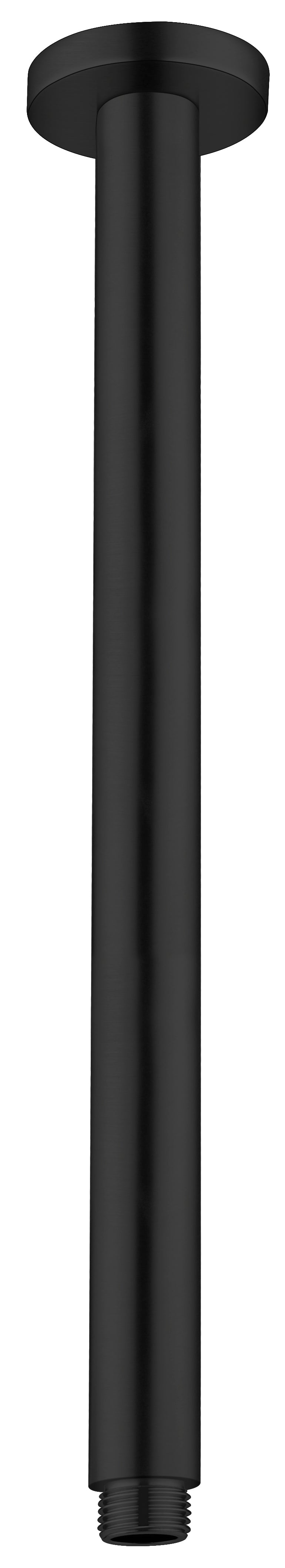 Round Ceiling Arm 450mm Length Matte Black