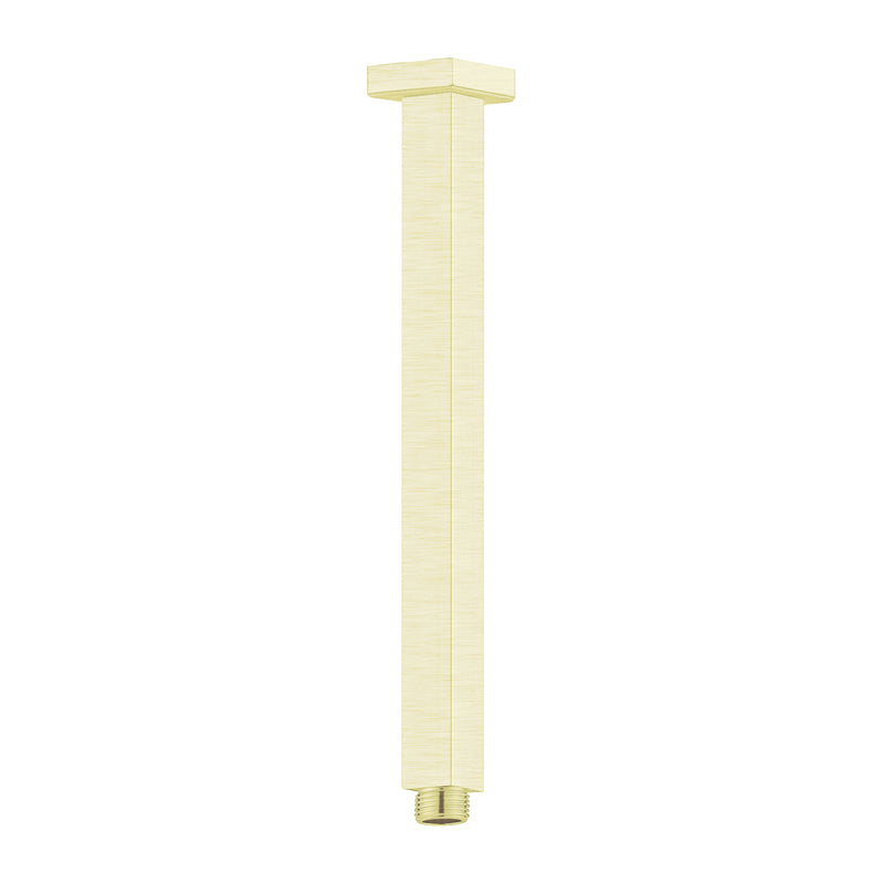 Square Ceiling Arm 300mm Length Brushed Gold