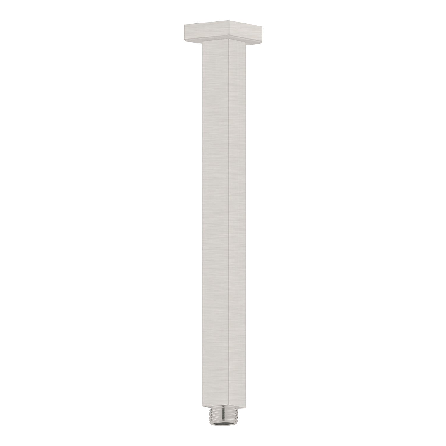 Square Ceiling Arm 300mm Length Brushed Nickel