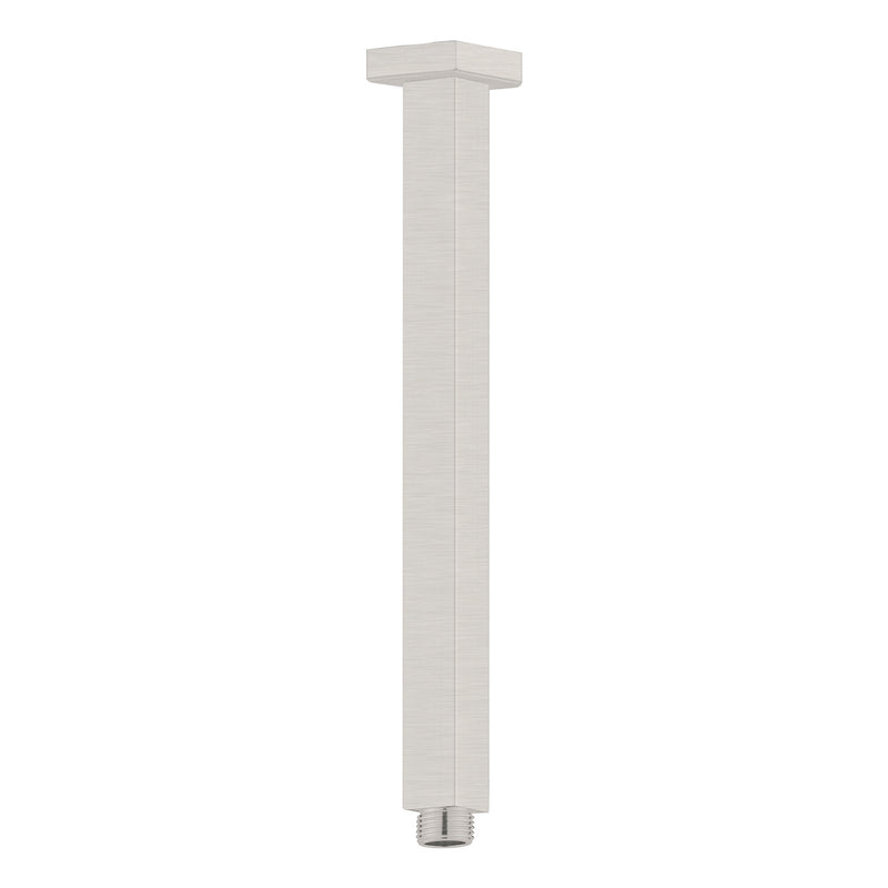 Square Ceiling Arm 300mm Length Brushed Nickel