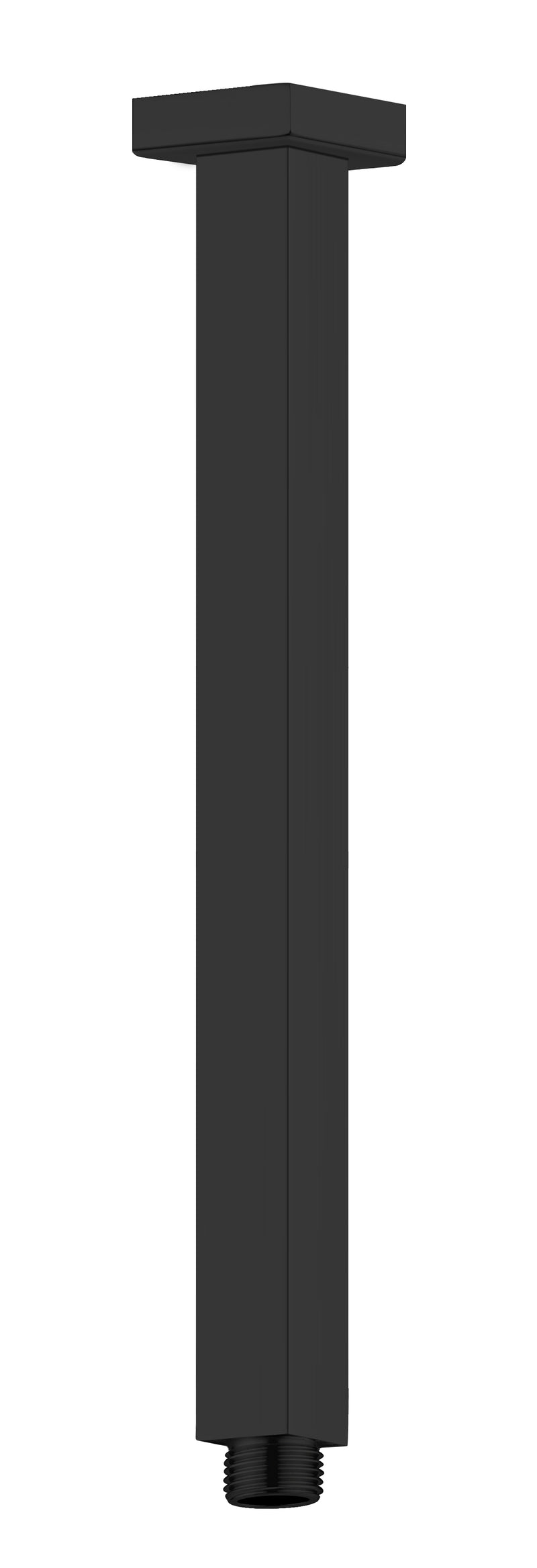 Square Ceiling Arm 300mm Length Matte Black