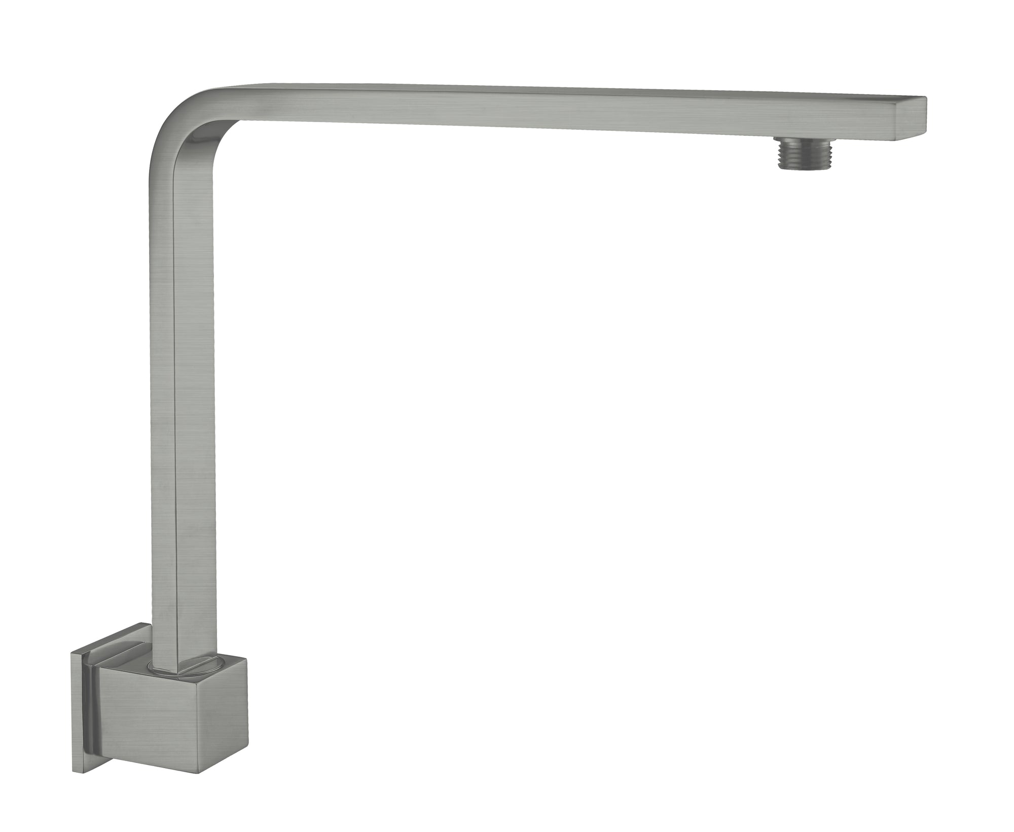 Square Swivel Shower Arm Gun Metal