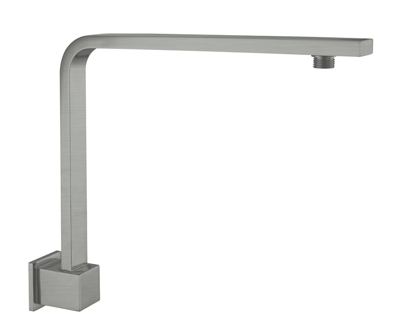 Square Swivel Shower Arm Gun Metal