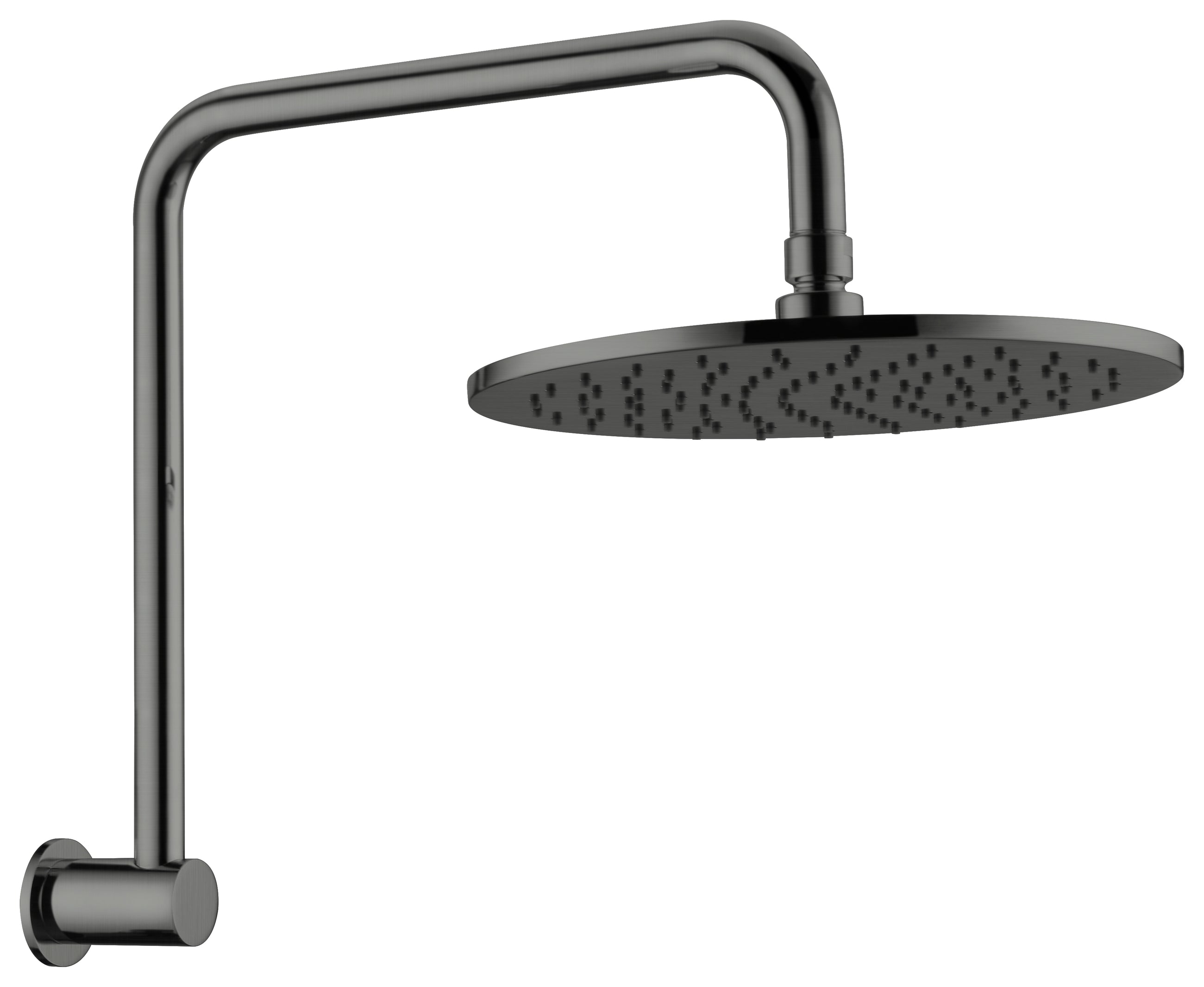 300mm Round Shower Head Gun Metal