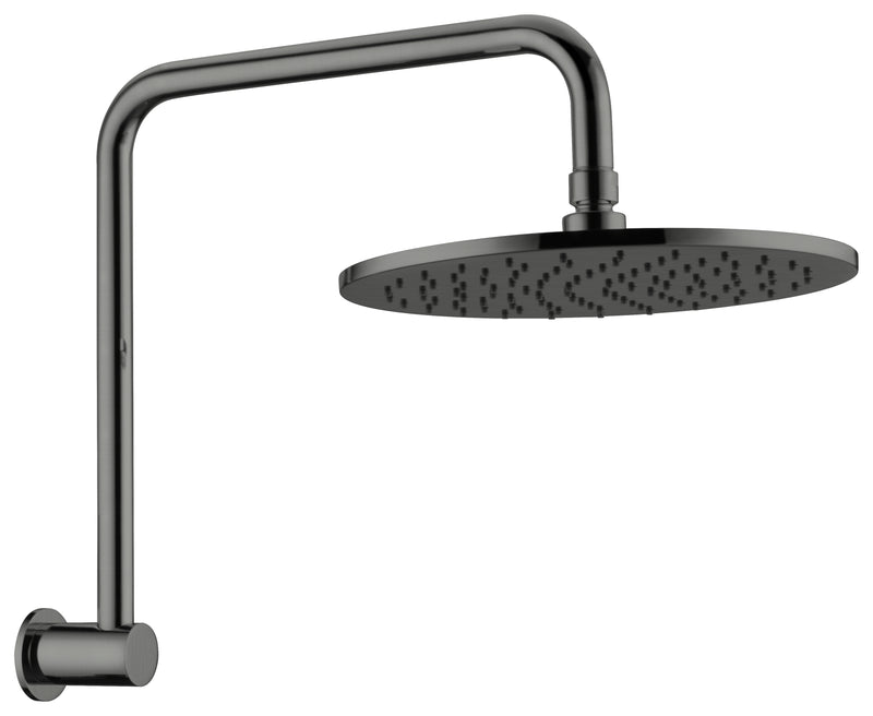 300mm Round Shower Head Gun Metal