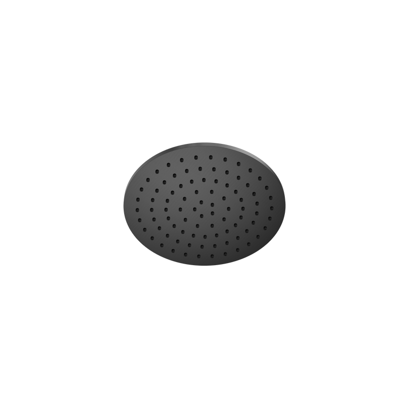 250mm Round Metal Shower Head II Gun Metal