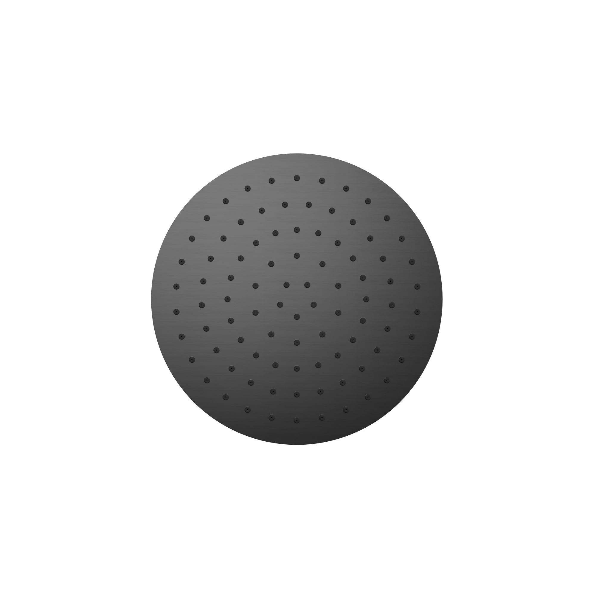 250mm Round Metal Shower Head II Gun Metal