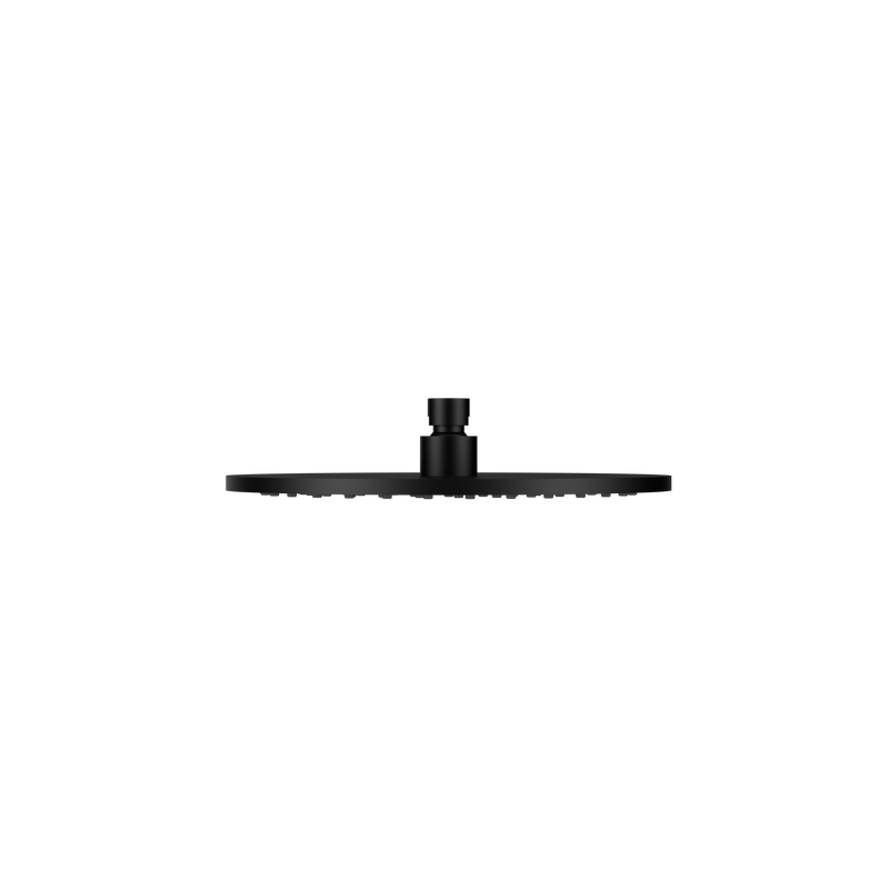 250mm Round Metal Shower Head II Matte Black