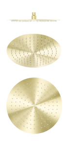 Zen SS316L 300mm Round Shower Head Brushed Gold