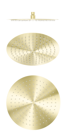 Zen SS316L 300mm Round Shower Head Brushed Gold