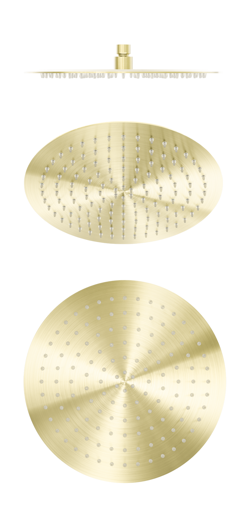 Zen SS316L 300mm Round Shower Head Brushed Gold