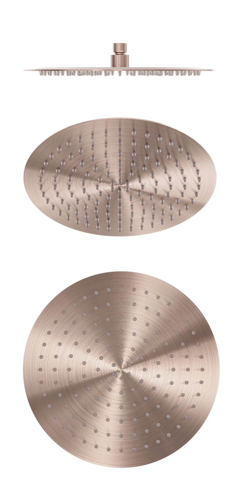 Zen SS316L 300mm Round Shower Head Brushed Bronze
