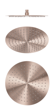 Zen SS316L 300mm Round Shower Head Brushed Bronze