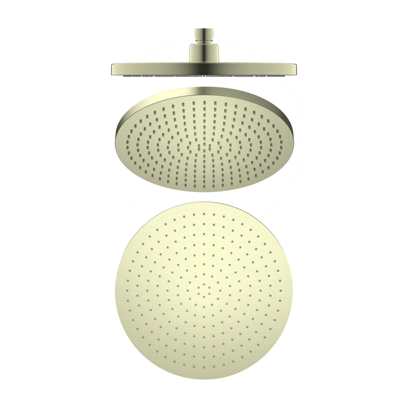 230mm Air Shower Head Brushed Gold