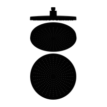 Opal 250mm Shower Head Matte Black