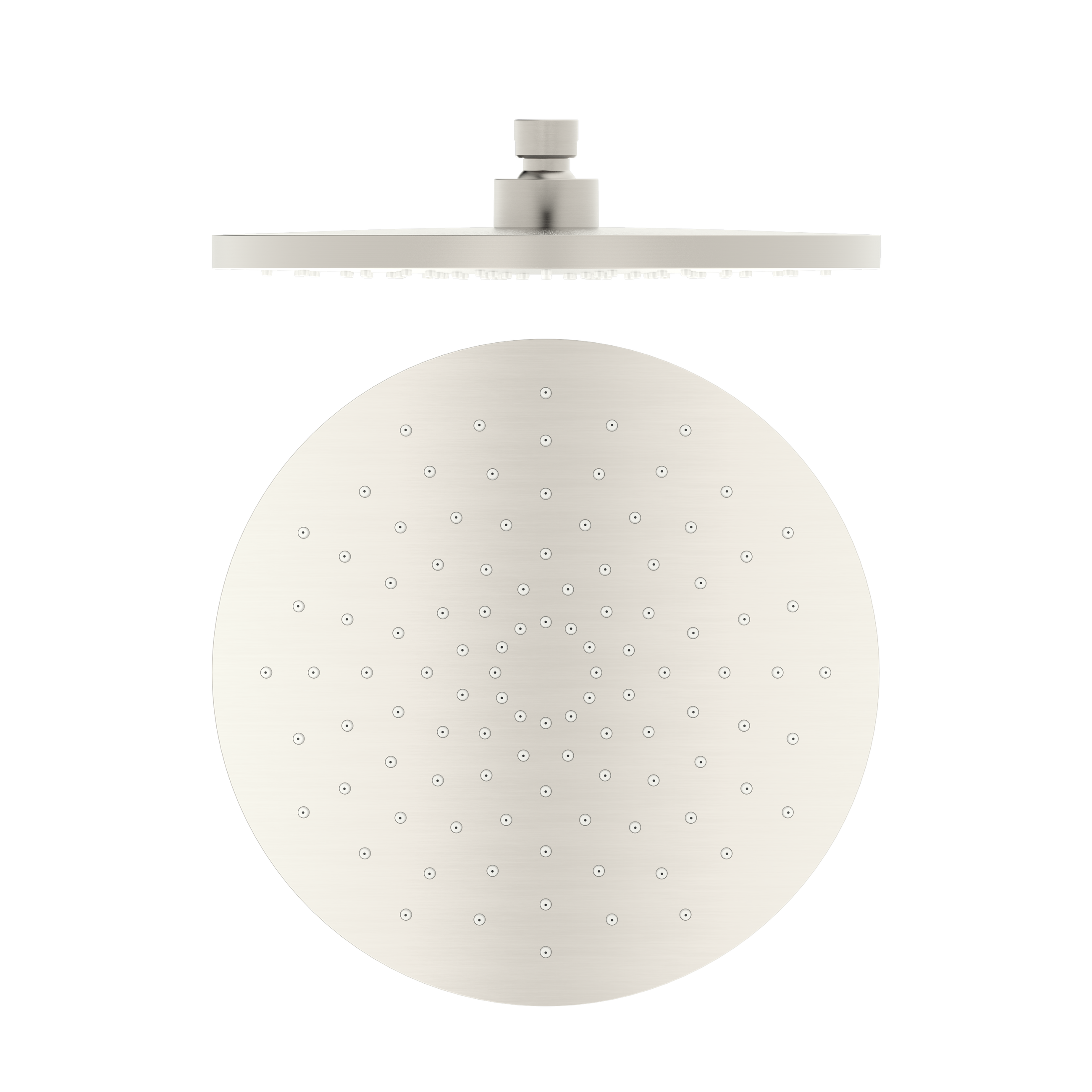 250mm ABS Round Shower Head Brushed Nickel