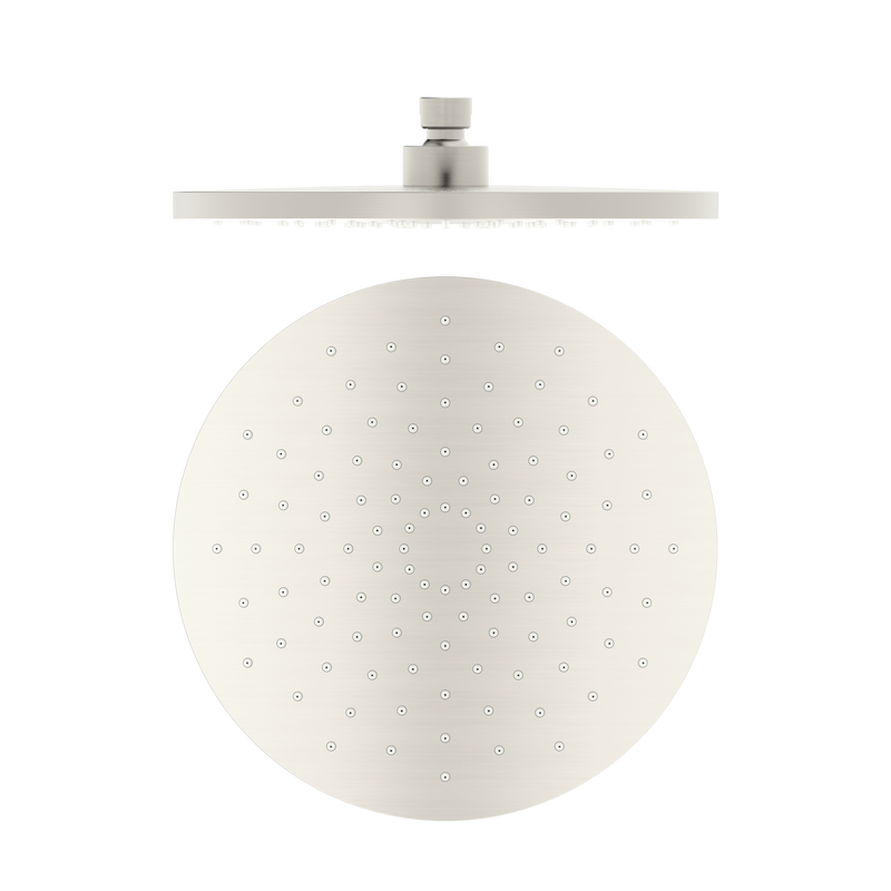 250mm ABS Round Shower Head Brushed Nickel