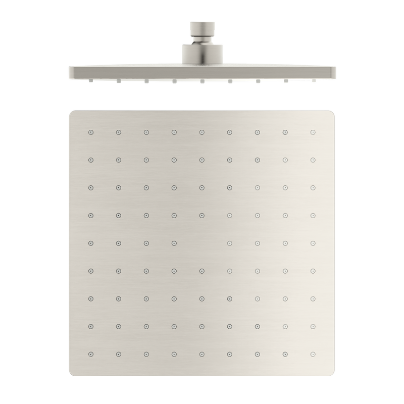 250mm ABS Square Shower Head Brushed Nickel