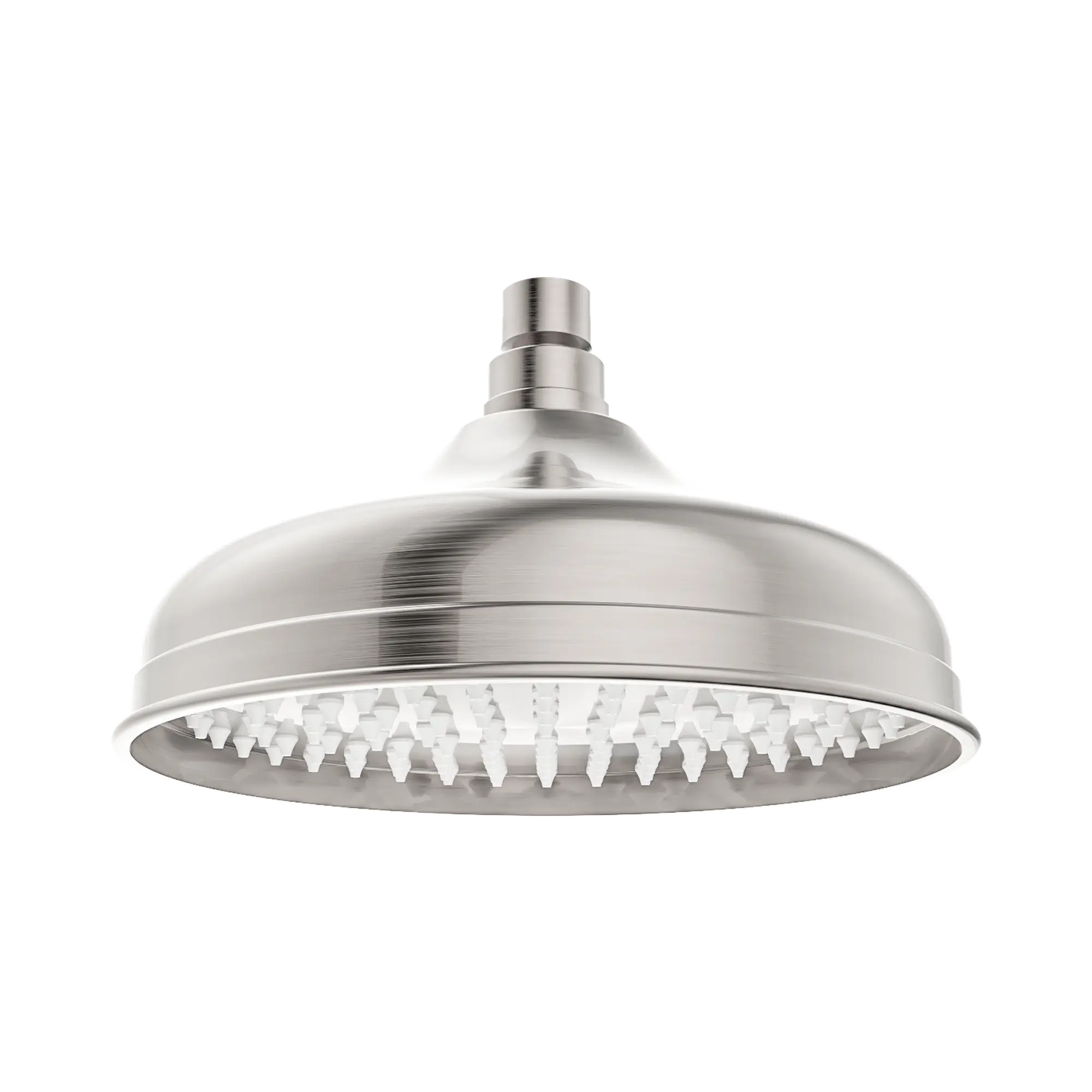 York 200mm Shower Head Brushed Nickel