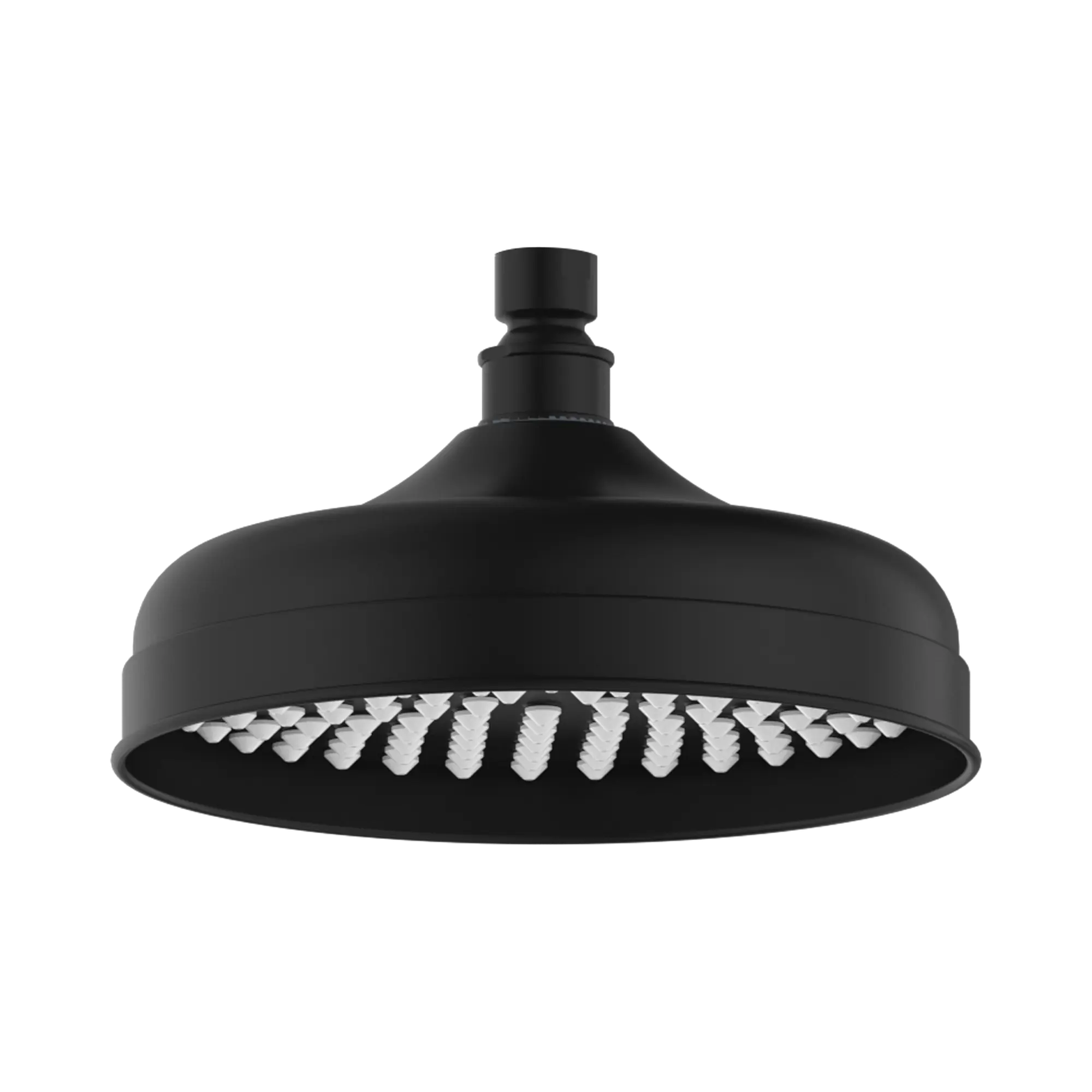 York 200mm Shower Head Matte Black