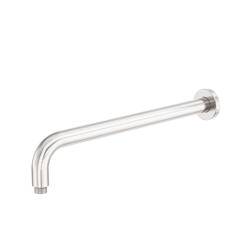 Zen SS316L Round Shower Arm 400mm Length Brushed Nickel