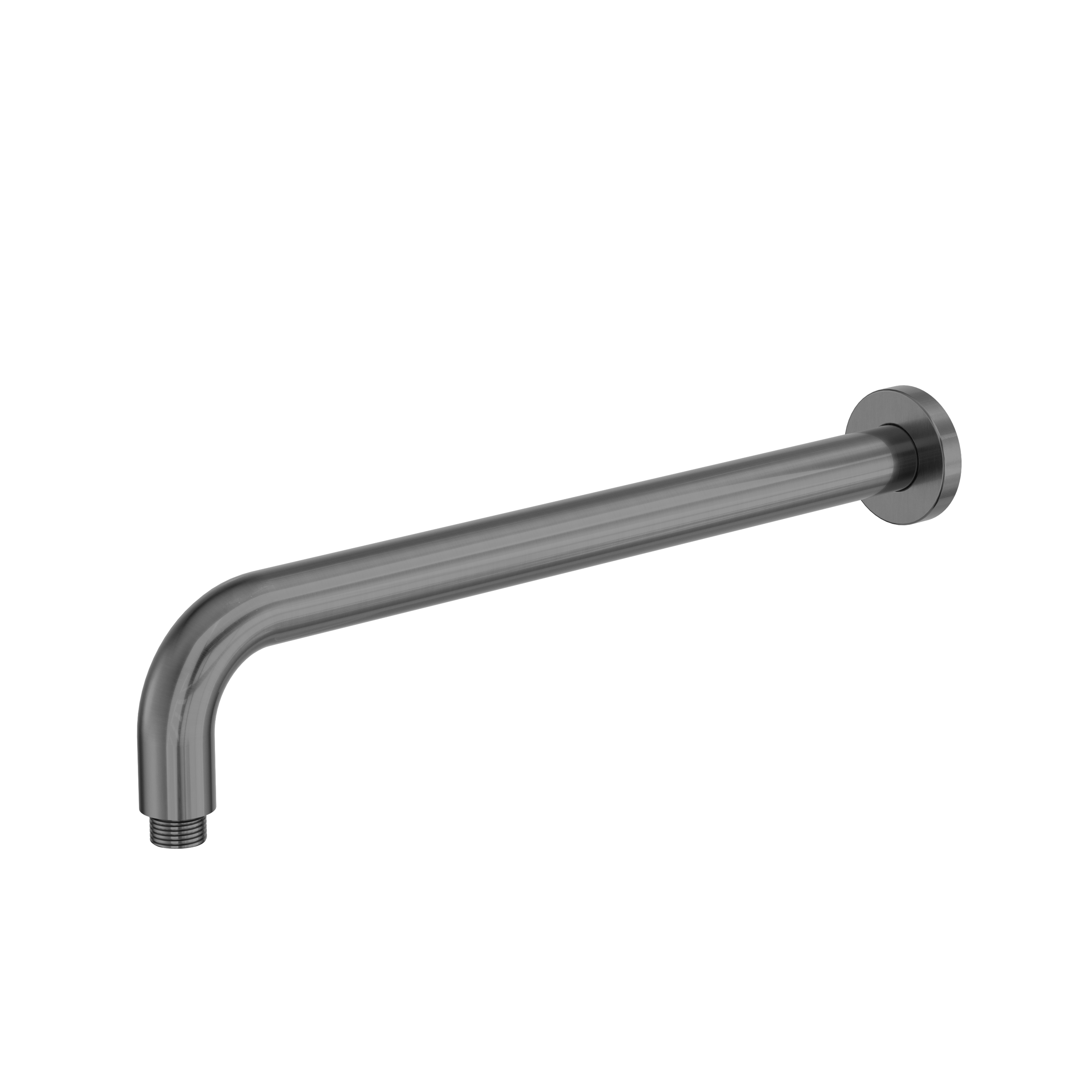 Zen SS316L Round Shower Arm 400mm Length Graphite
