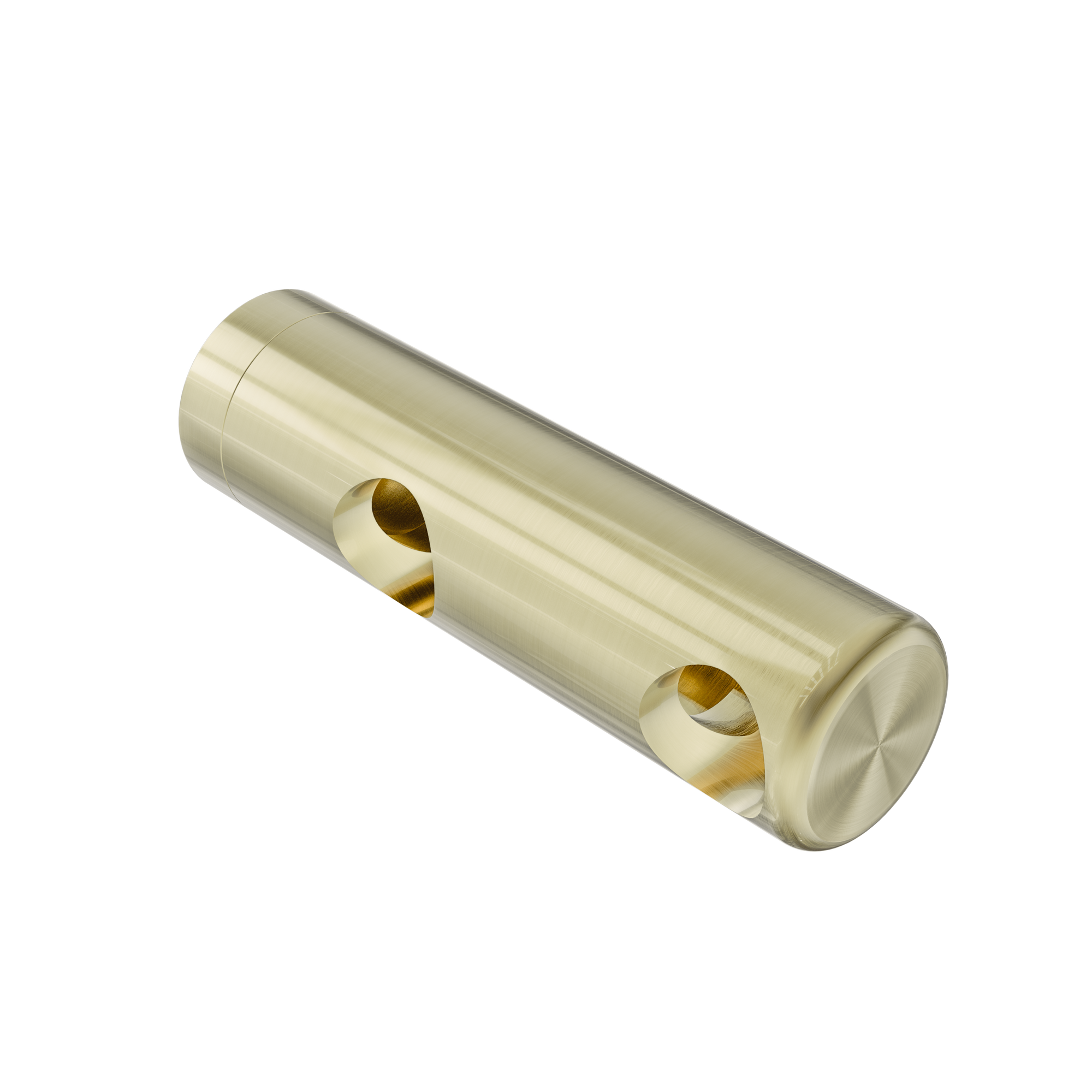 Mecca Care Make Your Own 25mm Grab Rail Double Towel Bracket Right Brushed Gold
