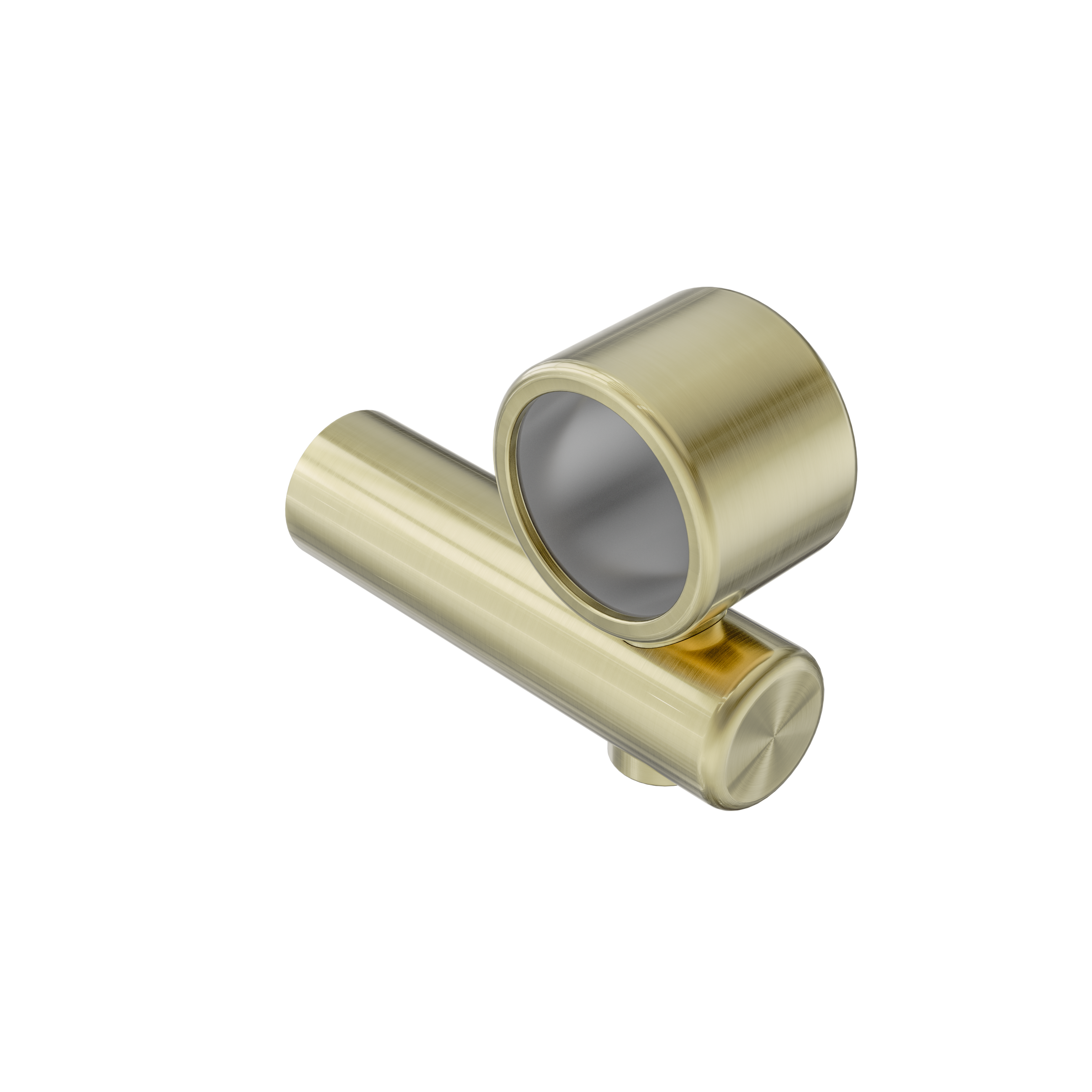 Mecca Care Make Your Own 32mm Hand Rail Undermount Mid Bracket Brushed Gold