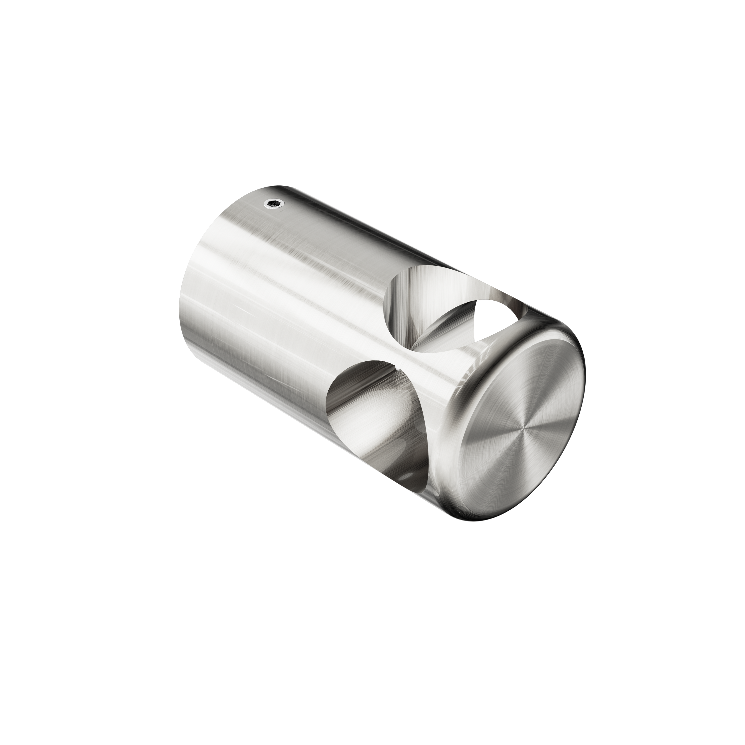 Mecca Care Make Your Own 32mm Grab Rail T Bar Bracket Brushed Nickel