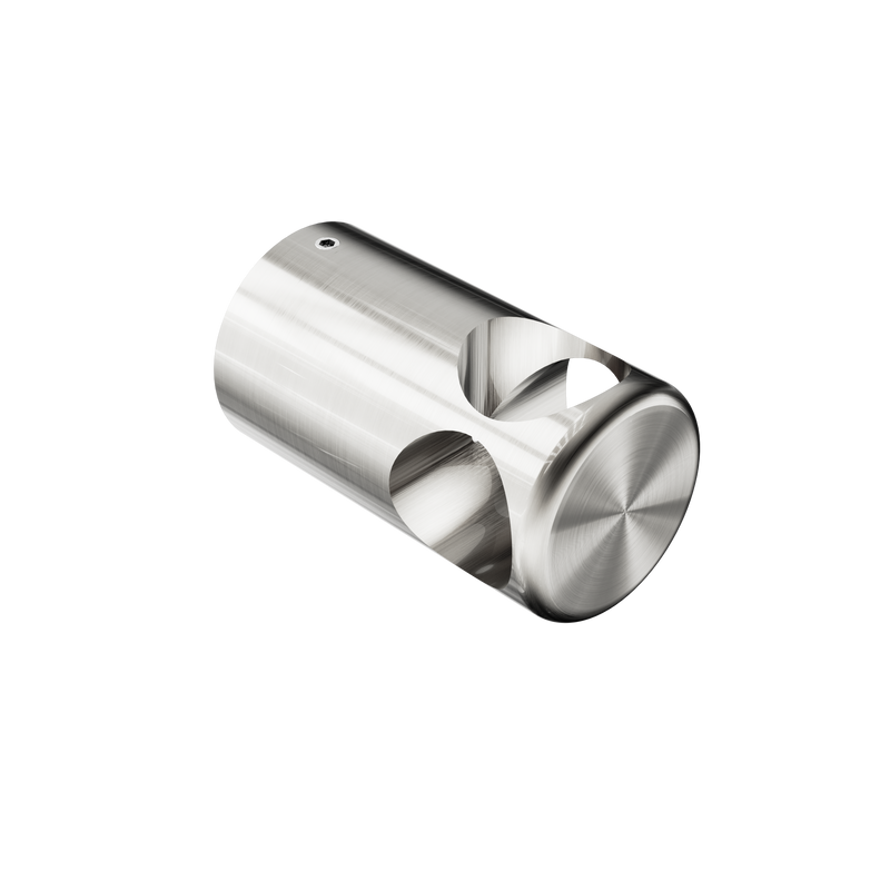 Mecca Care Make Your Own 32mm Grab Rail T Bar Bracket Brushed Nickel