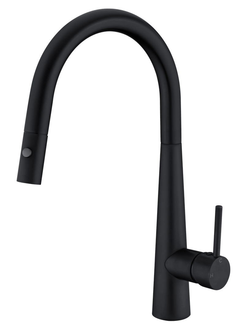 Dolce Pull Out Sink Mixer With Vegie Spray Function Matte Black