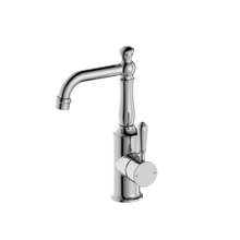 York Basin Mixer With Metal Lever Chrome