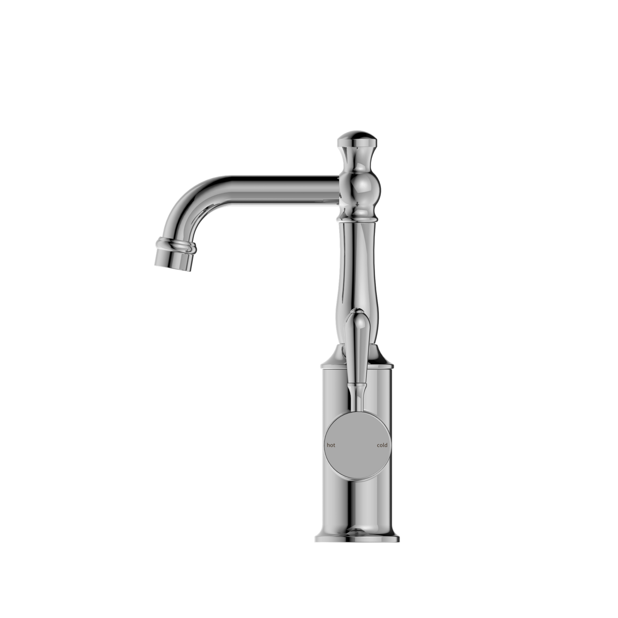 York Basin Mixer With Metal Lever Chrome