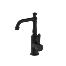 York Basin Mixer With Metal Lever Matte Black