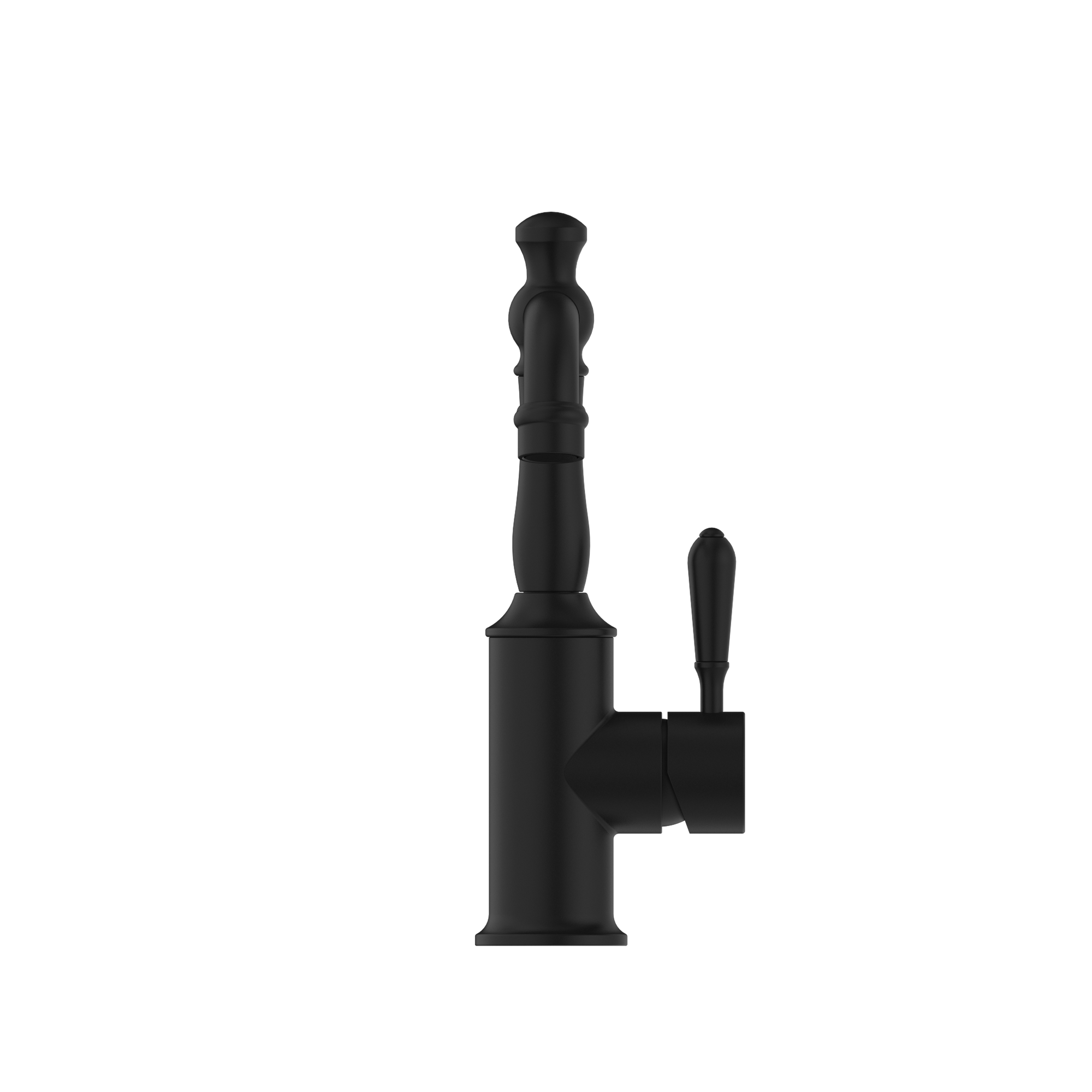 York Basin Mixer With Metal Lever Matte Black