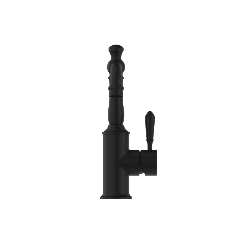 York Basin Mixer With Metal Lever Matte Black