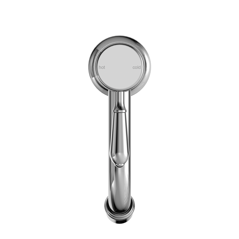 York Straight Basin Mixer With Metal Lever Chrome