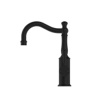 York Basin Mixer Hook Spout With Metal Lever Matte Black