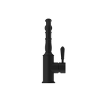 York Basin Mixer Hook Spout With Metal Lever Matte Black