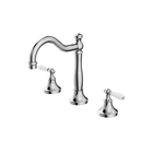 York Basin Set With White Porcelain Lever Chrome