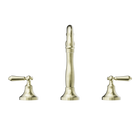 York Basin Set With Metal Lever Aged Brass