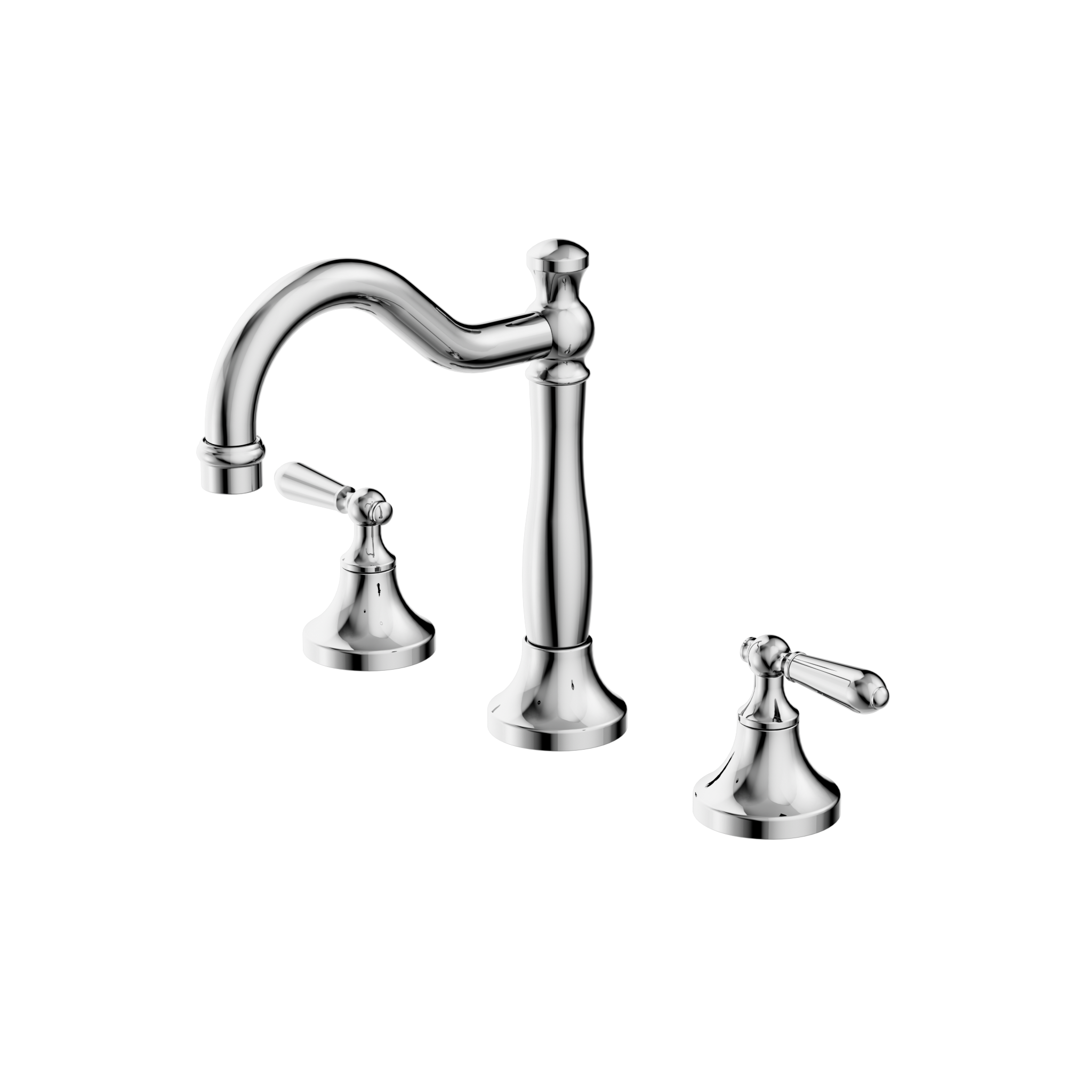 York Basin Set With Metal Lever Chrome