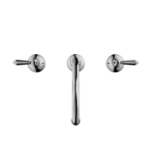 York Basin Set With Metal Lever Chrome