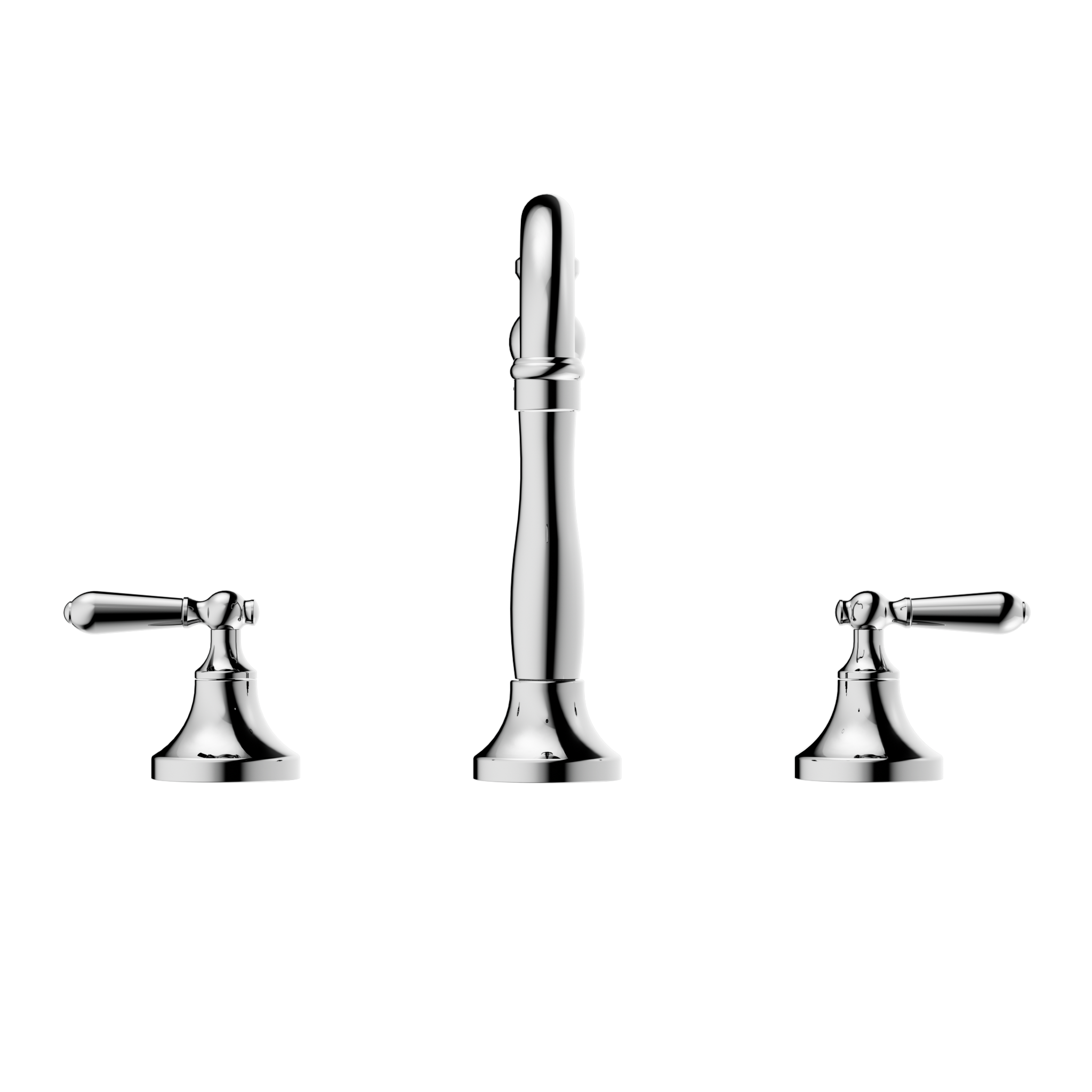 York Basin Set With Metal Lever Chrome