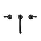 York Basin Set With Metal Lever Matte Black