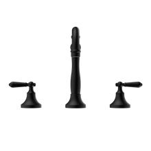 York Basin Set With Metal Lever Matte Black
