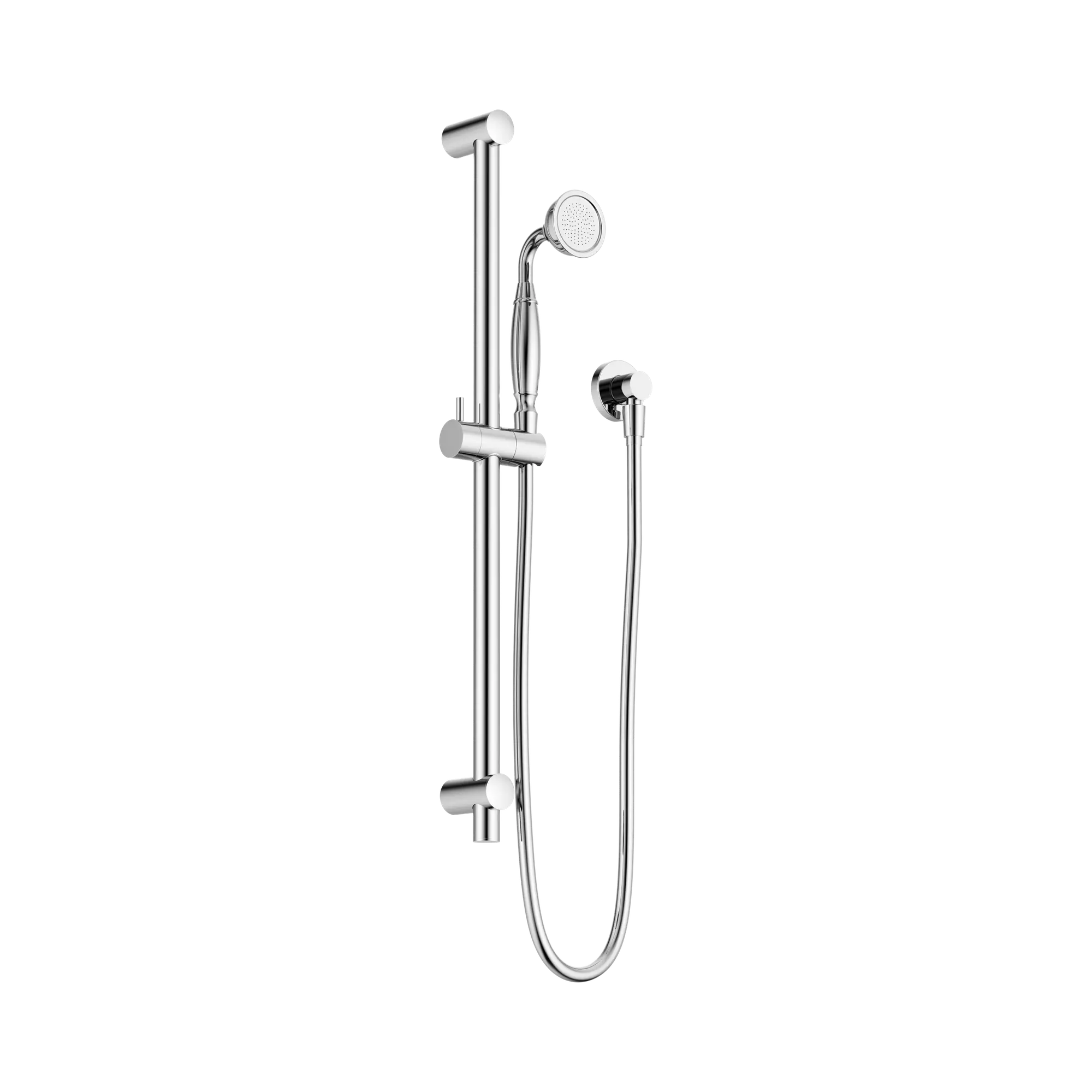 York Shower Rail With Metal Hand Shower Chrome