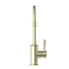 York Kitchen Mixer Gooseneck Spout With Metal Lever Aged Brass
